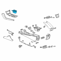 OEM 2019 Cadillac ATS Front Cup Holder Diagram - 84114168