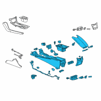 OEM 2016 Cadillac ATS Console Assembly Diagram - 23224948