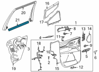 OEM 2022 GMC Yukon Belt Weatherstrip Diagram - 84128186