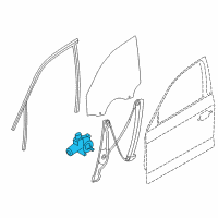 OEM 2013 BMW ActiveHybrid 3 Power Window Motor Front Ight Diagram - 67-62-7-406-634