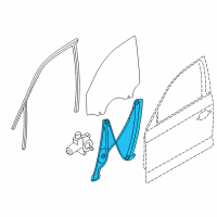 OEM 2013 BMW ActiveHybrid 3 Front Left Window Regulator Diagram - 51-33-7-281-885