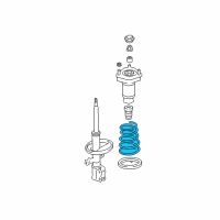 OEM Lexus RX330 Spring, Coil, Rear Diagram - 48231-0E021