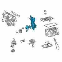 OEM 2022 Toyota Prius Front Cover Diagram - 11310-37090