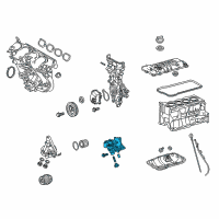 OEM 2022 Toyota Prius AWD-e Oil Pump Diagram - 15100-37070