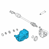 OEM BMW Rear Axle Drive Differential Diagram - 33-10-7-552-523