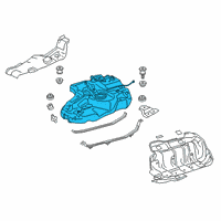 OEM Lexus RX350 Fuel Tank Sub-Assembly Diagram - 77001-48220