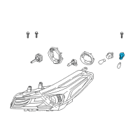 OEM Kia Front Position Lamp Socket Diagram - 92161B0000