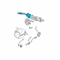 OEM 2003 Toyota Sienna Front Wiper Switch Diagram - 84652-08020