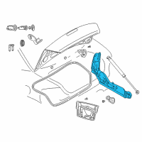 OEM 2002 Chrysler Sebring Hinge-Deck Lid Diagram - 4814894AF