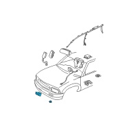 OEM 2002 GMC Envoy Side Sensor Diagram - 15085679