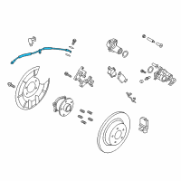 OEM 2019 Lincoln MKC Brake Hose Diagram - EJ7Z-2282-A