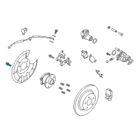 OEM Ford Escape Hub Mount Bolt Diagram - -W717088-S439