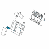 OEM 2021 Kia Soul Rear Cup Holder Assembly Diagram - 89940K0000WK