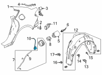 OEM 2020 Honda Accord ACTUATOR, FUEL LID Diagram - 74700-TVA-A02