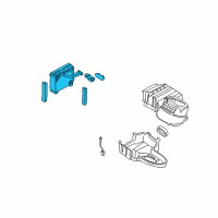 OEM 2001 Nissan Maxima Evaporator Assy-Cooler Diagram - 27280-2Y960