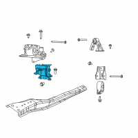 OEM 2010 Jeep Compass INSULATOR-Engine Mount Diagram - 68309249AB