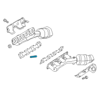 OEM Nissan Titan XD Stud Exhaust Diagram - 14064-ZX60A