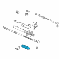 OEM 1999 Honda Accord Dust Seal, Tie Rod Diagram - 53534-S87-A01