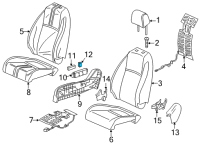 OEM 2019 Honda Accord Knob, Power *NH900L* (Reclining) (DEEP BLACK) Diagram - 81652-TLA-A01ZA