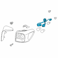 OEM Kia Rear Combination Holder & Wiring, Outside Diagram - 92480A9020