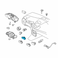 OEM 2012 Ford Fiesta Seat Heat Switch Diagram - BE8Z-14D694-DA