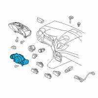 OEM Ford Fiesta Dash Control Unit Diagram - D2BZ-19980-F