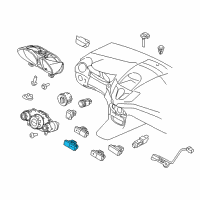 OEM 2012 Ford Fiesta Seat Heat Switch Diagram - BE8Z-14D694-AA