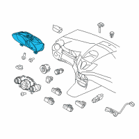 OEM 2015 Ford Fiesta Cluster Assembly Diagram - DUBZ-10849-BA