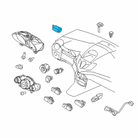 OEM 2015 Ford Fiesta Hazard Switch Diagram - C1BZ-13350-A