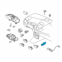 OEM Ford Focus In-Car Temperature Sensor Diagram - 3M5Z-19C734-C