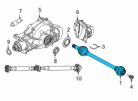 OEM 2022 BMW X3 Output Shaft, Rear Left Diagram - 33-20-8-679-939