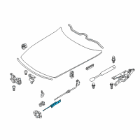 OEM BMW Front Bowden Cable Diagram - 51-23-7-041-999