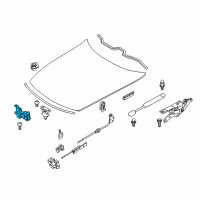 OEM BMW Z4 Lock For Hood Diagram - 51-23-7-016-183