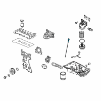 OEM Mercury Milan Dipstick Diagram - 8E5Z-6750-C