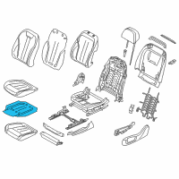OEM 2020 BMW 530e xDrive Heating Element, Sports Seat Diagram - 52-10-7-387-753