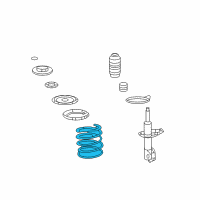 OEM Kia Optima Spring-Front Diagram - 546302G210DS