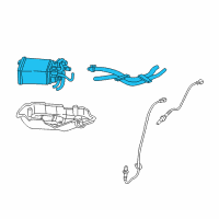 OEM 2005 Toyota RAV4 Vapor Canister Diagram - 77740-42072