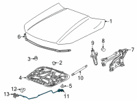 OEM 2022 Cadillac CT4 Release Cable Diagram - 84565984