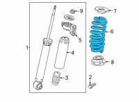 OEM 2021 Buick Envision Coil Spring Diagram - 84937532