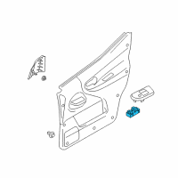 OEM 2014 Nissan NV200 Switch Assy-Power Window, Assist Diagram - 25411-3LM0B