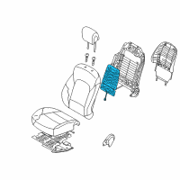 OEM Hyundai Heater-Front Seat Back Driver Diagram - 88360-4Z010