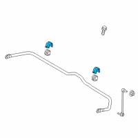 OEM 2019 Hyundai Santa Fe Bracket-Stabilizer Bar Diagram - 54815-2W100