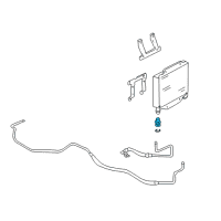 OEM 1994 GMC C3500 Fitting-Engine Oil Cooler Hose Diagram - 15718023