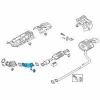 OEM 2016 Kia Optima Front Muffler Assembly Diagram - 28610C2700