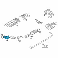 OEM Hyundai Sonata Catalyst Case Assembly Diagram - 28530-2BLA0