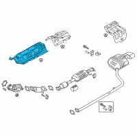 OEM 2019 Hyundai Sonata Protector-Heat Front Diagram - 28791-C2000