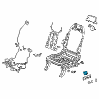 OEM Honda Odyssey Switch Assembly, Driver Side Lumbar Support (Shadow Beige) Diagram - 81652-THR-A21ZA