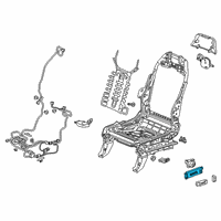 OEM 2021 Honda Odyssey Switch Assembly, Driver Side Power Seat (Shadow Beige) Diagram - 81650-THR-A41ZA