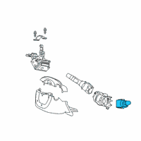 OEM 2021 Honda CR-V Switch Assembly, Wiper Diagram - 35256-T6A-C01