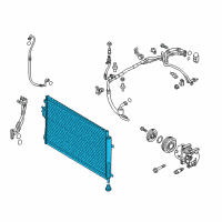 OEM 2016 Kia Sedona Condenser Assembly-Cooler Diagram - 97606A9001